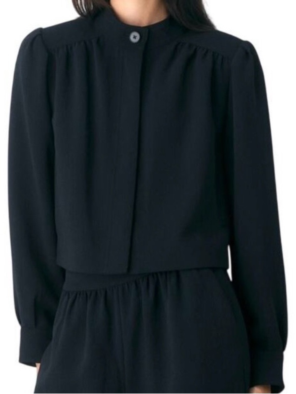 Aritzia Wilfred Balsam Jacket – Black Crepette (Size 00) NWT 🖤